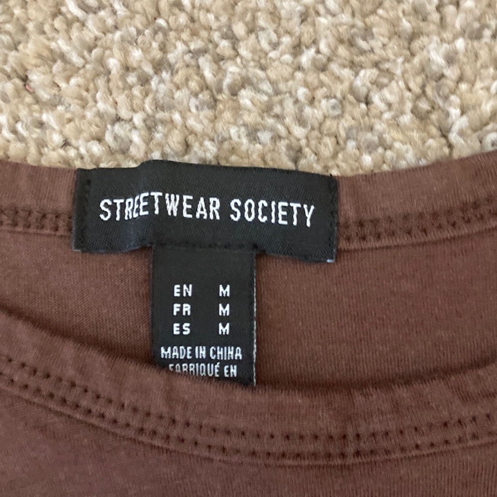Streetwear Society Brown Tee - Picture 3 of 4